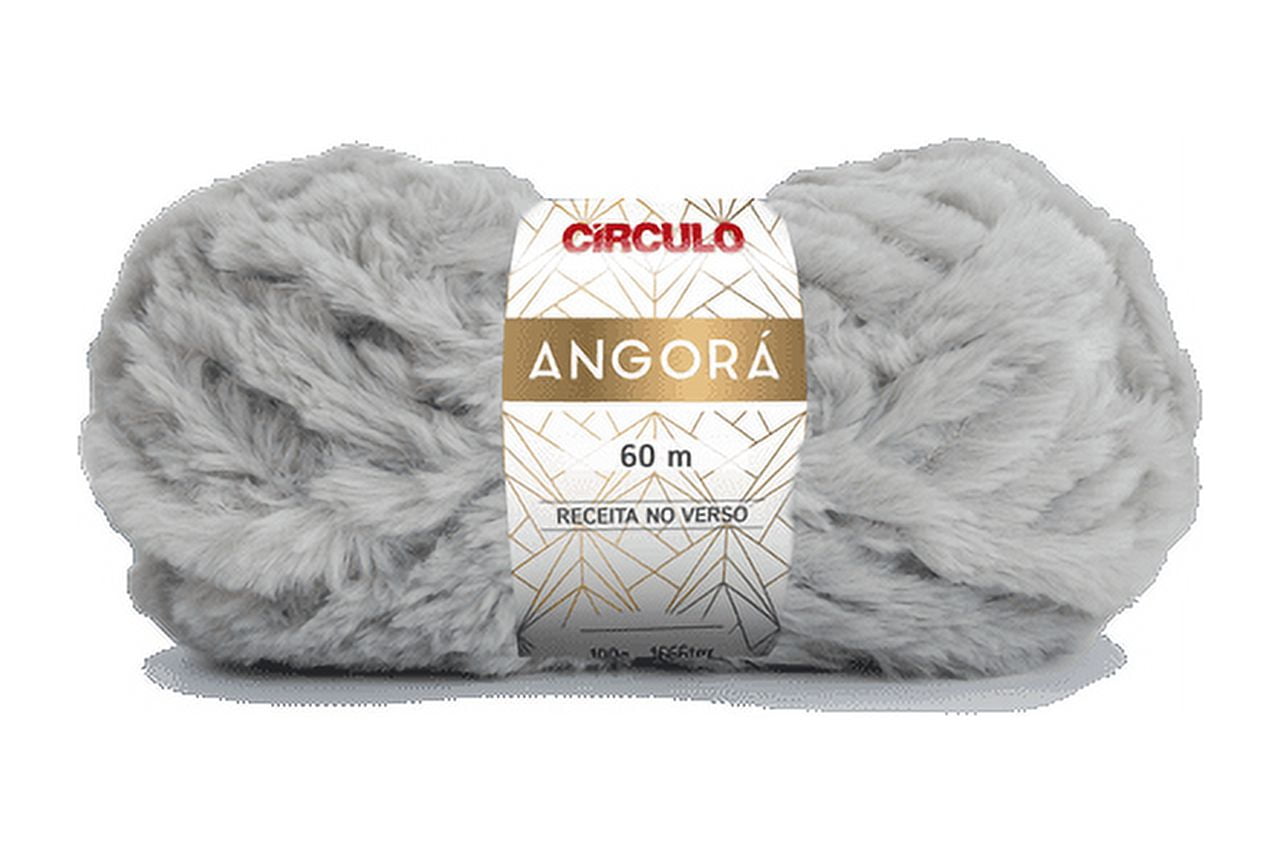 【KOOLOSET】Loa Angora Round Knit CIRCULO Angora Yarn, 100% Polyester - Yarn for Crocheting