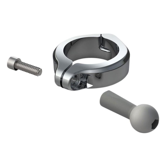CIRO 1-1/2in Chrome Aluminum Bar Mount (50134)