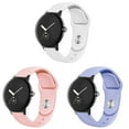 thumbnail image 1 of CIRUTVAL 1/3Pack Silicone Strap for Google Pixel Watch Bands for Women Men, Sport Adjustable Bands Replacement Wristbands for Google Pixel Watch Accessories, 1 of 8