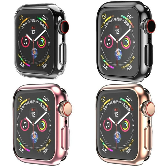 CIRUTVAL 2/3/4 Pack Soft Case Cover Compatible with Apple Watch Case 41mm 40mm 38mm 45mm 44mm 42mm TPU Shell Protector Bumper Covers Replacement iWatch Series 9 8 7 6 SE 5 4 3 2 1