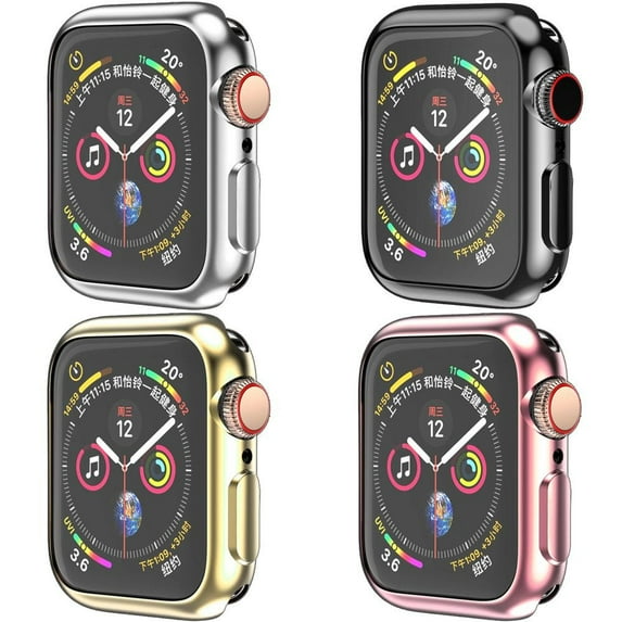 CIRUTVAL 2/3/4 Pack Soft Case Cover Compatible with Apple Watch Case 41mm 40mm 38mm 45mm 44mm 42mm TPU Shell Protector Bumper Covers Replacement iWatch Series 9 8 7 6 SE 5 4 3 2 1