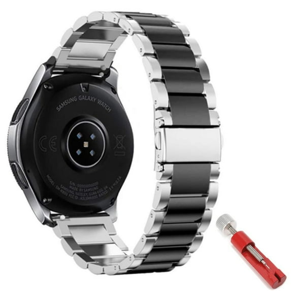 CIRUTVAL 20mm 22mm Stainless Steel Metal Bands for Samsung Galaxy Watch 6 5 4 40mm 44mm/ Galaxy Watch 4 6 Classic 42mm 46mm 43mm 47mm/ Amazfit GTR 47mm /Samsung Gear S4 46mm