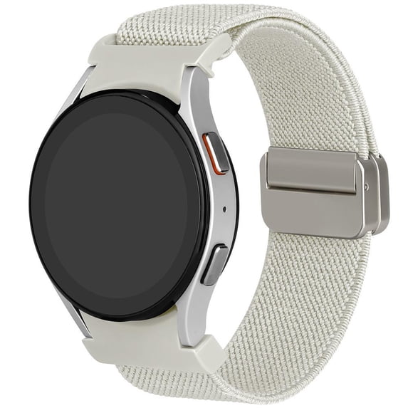 CIRUTVAL 20mm Bands For Samsung Galaxy Watch 6 5 4 Band 40mm 44mm / Watch 5 Pro 45mm/ Galaxy Watch 6 4 Classic 43mm 47mm 42mm 46mm Stretchy Braided Nylon Straps Replacement Wristbands for Women Men