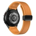 thumbnail image 1 of CIRUTVAL 20mm Leather Band Compatible with Samsung Galaxy Watch 6 5 4 44mm 40mm, 6 Classic 47/43mm, 5 Pro 45mm, 4 Classic 46/42mm, No Gap 20mm Band with Magnetic Buckle for Women Men, 1 of 11