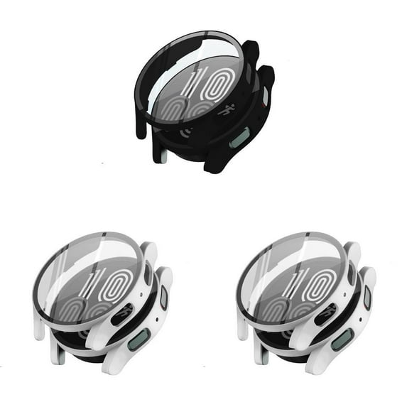 CIRUTVAL 3Pack Glass+Case for Samsung Galaxy Watch 5 Pro 45mm with Tempered Glass Screen Protector Hard PC Bumper Cover All-Around Protective Cover For Galaxy watch 5 40mm 44mm Accessories