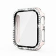 thumbnail image 1 of CIRUTVAL Bling PC Case Cover with Tempered Glass Screen Protector Compatible with Apple Watch case 40mm 44mm 42mm 38mm iWatch Diamond bumper+Screen Protector Apple Watch Series se 6 5 4 3 2 1, 1 of 10
