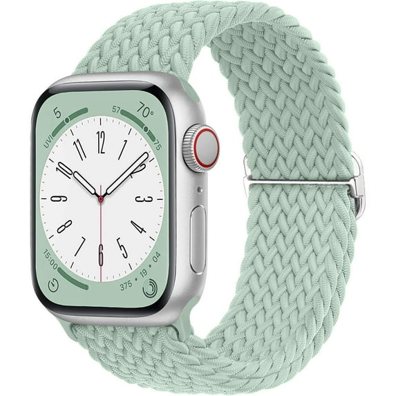 CIRUTVAL Braided Solo Loop Band Compatible with Apple Watch Bands iWatch Band 41mm 40mm 38mm 49mm 45mm 44mm 42mm Women Men, Adjustable Stretchy Nylon Strap for iWatch Series 9 8 7 6 SE 5 4 3 2 1 Ultra