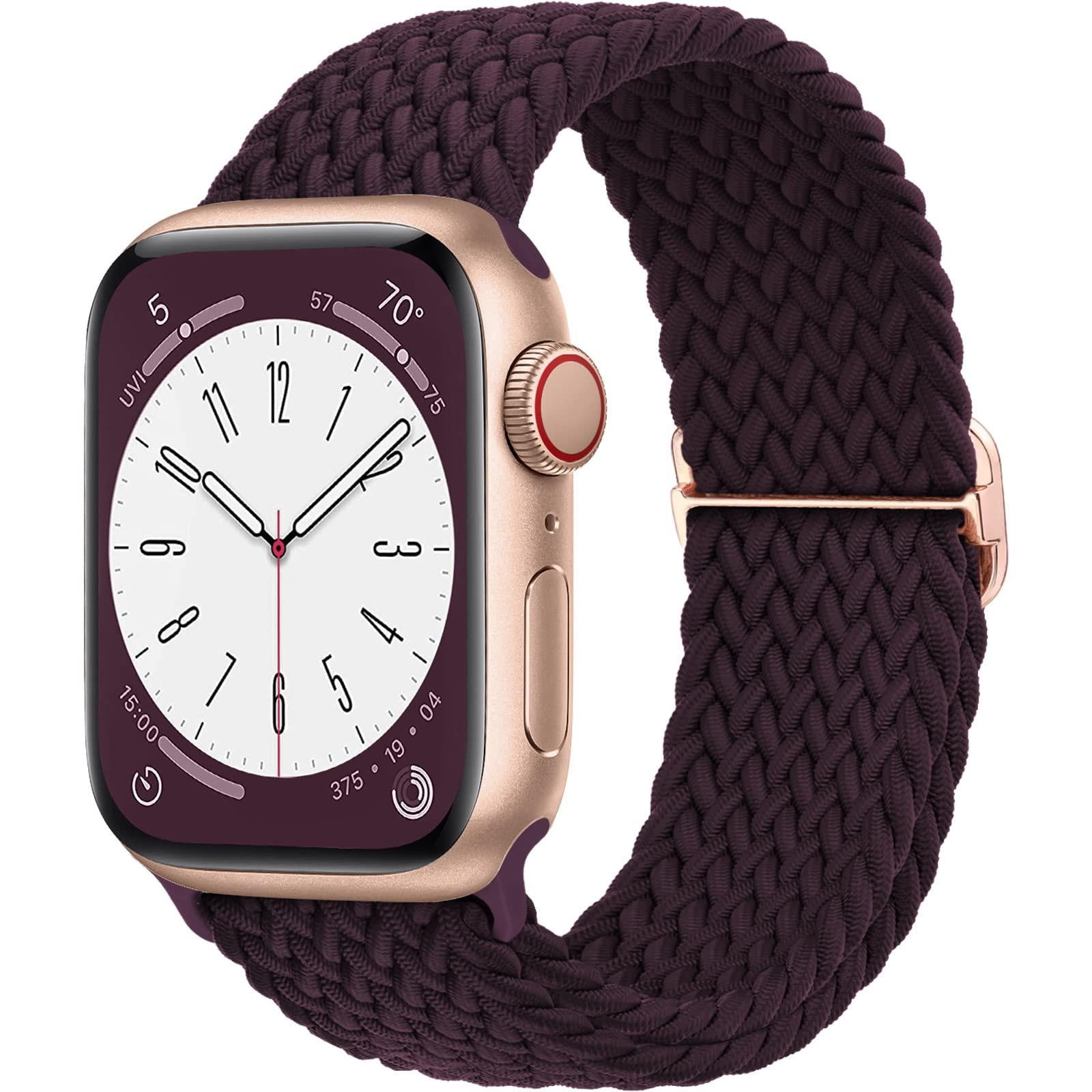 CIRUTVAL Braided Solo Loop Band Compatible with Apple Watch Bands