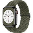 thumbnail image 1 of CIRUTVAL Braided Solo Loop Band Compatible with Apple Watch Bands iWatch Band 41mm 40mm 38mm 49mm 45mm 44mm 42mm Women Men, Adjustable Stretchy Nylon Strap for iWatch Series 9 8 7 6 SE 5 4 3 2 1 Ultra, 1 of 13