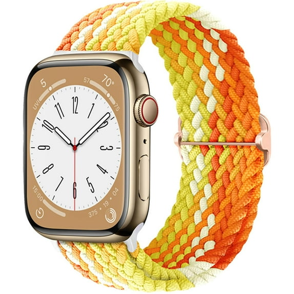 CIRUTVAL Braided Solo Loop Band Compatible with Apple Watch Bands iWatch Band 41mm 40mm 38mm 49mm 45mm 44mm 42mm Women Men, Adjustable Stretchy Nylon Strap for iWatch Series 9 8 7 6 SE 5 4 3 2 1 Ultra