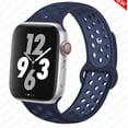 thumbnail image 1 of CIRUTVAL Compatible with Apple Watch Band iWatch Bands 49mm 45mm 44mm 42mm 41mm 40mm 38mm Women Men, Silicone Sport Bands for iWatch SE Sereis 9 8 7 6 5 4 3 2 1 Ultra, 1 of 14