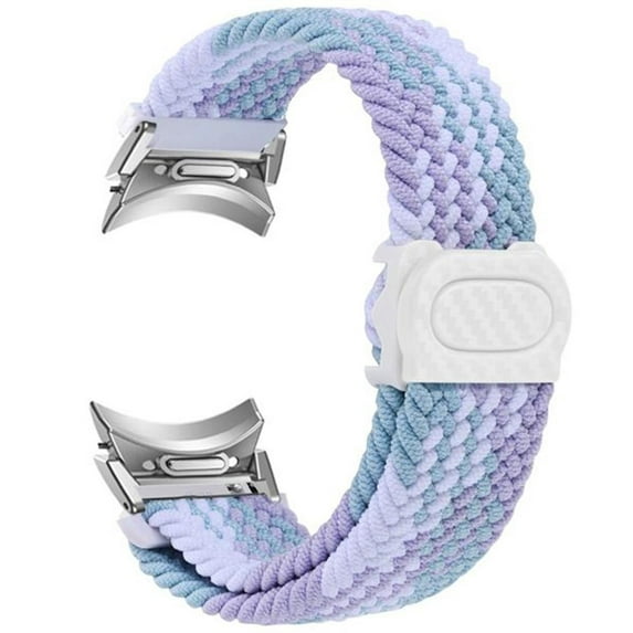 CIRUTVAL No Gap 20mm Band for Samsung Galaxy Watch 6 5 4 Band 40mm 44mm Watch 5 Pro 45mm/Galaxy Watch 6 classic bands 43mm 47mm /4 classic 42mm 46mm Magnetic Fabric Woven Braided strap for women men