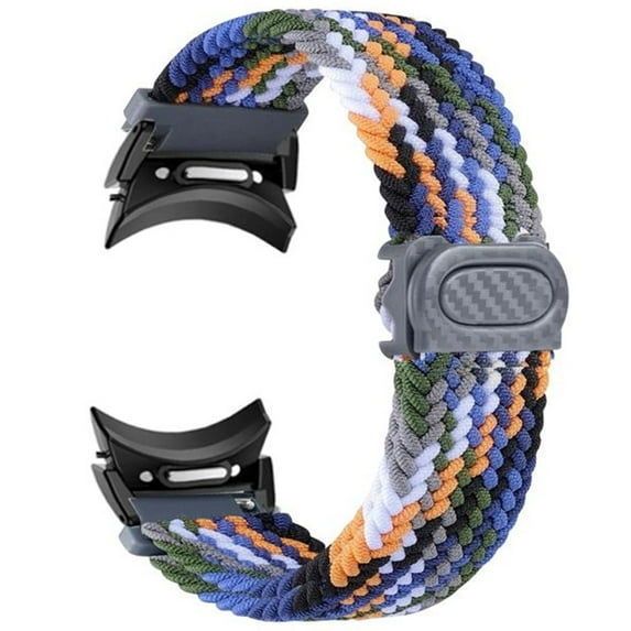 CIRUTVAL No Gap 20mm Band for Samsung Galaxy Watch 6 5 4 Band 40mm 44mm Watch 5 Pro 45mm/Galaxy Watch 6 classic bands 43mm 47mm /4 classic 42mm 46mm Magnetic Fabric Woven Braided strap for women men