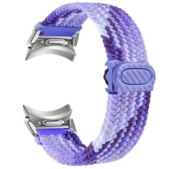 CIRUTVAL No Gap 20mm Band for Samsung Galaxy Watch 6 5 4 Band 40mm 44mm Watch 5 Pro 45mm/Galaxy Watch 6 classic bands 43mm 47mm /4 classic 42mm 46mm Magnetic Fabric Woven Braided strap for women men