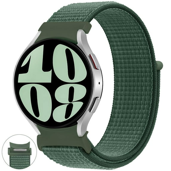 CIRUTVAL No Gap 20mm Bands Compatible with Samsung Galaxy Watch 6 5 4 40mm 44 mm/ 4 6 Classic 42mm 46mm 43mm 47mm, 20mm Quick Release Adjustable Braided Nylon Loop Strap for Galaxy Watch 5 Pro 45mm