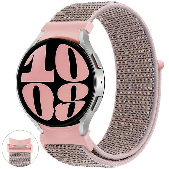 CIRUTVAL No Gap 20mm Bands Compatible with Samsung Galaxy Watch 6 5 4 40mm 44 mm/ 4 6 Classic 42mm 46mm 43mm 47mm, 20mm Quick Release Adjustable Braided Nylon Loop Strap for Galaxy Watch 5 Pro 45mm