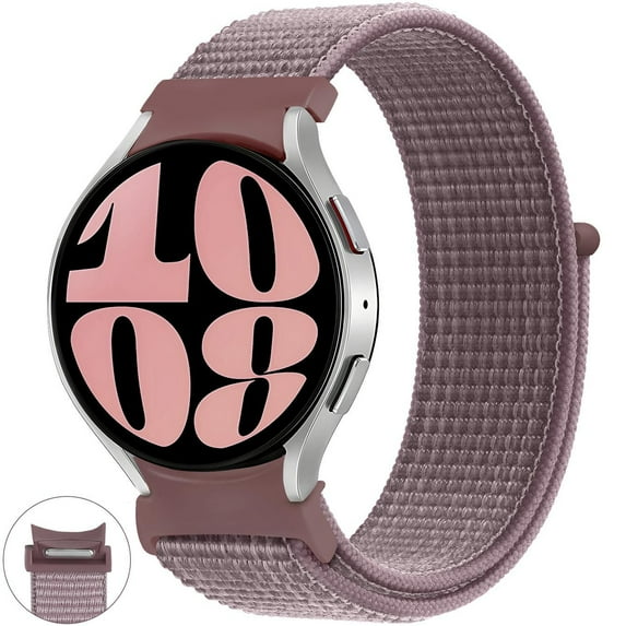 CIRUTVAL No Gap 20mm Bands Compatible with Samsung Galaxy Watch 6 5 4 40mm 44 mm/ 4 6 Classic 42mm 46mm 43mm 47mm, 20mm Quick Release Adjustable Braided Nylon Loop Strap for Galaxy Watch 5 Pro 45mm
