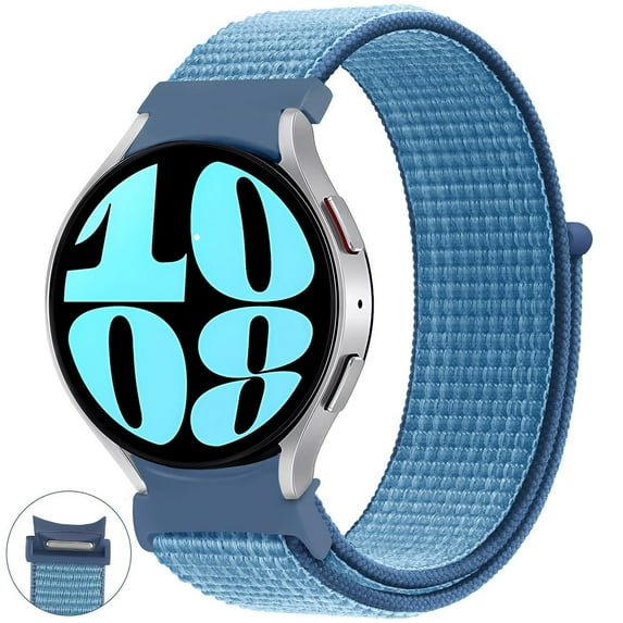 CIRUTVAL No Gap 20mm Bands Compatible with Samsung Galaxy Watch 6 5 4 40mm 44 mm/ 4 6 Classic 42mm 46mm 43mm 47mm, 20mm Quick Release Adjustable Braided Nylon Loop Strap for Galaxy Watch 5 Pro 45mm