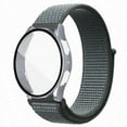 thumbnail image 1 of CIRUTVAL Nylon Band Braided Loop Strap + Hard Case Compatible with Samsung Galaxy watch 5 4 40mm 44mm with Tempered Glass Bumper Case Cover, 1 of 11