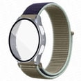 thumbnail image 1 of CIRUTVAL Nylon Band Braided Loop Strap + Hard Case Compatible with Samsung Galaxy watch 5 4 40mm 44mm with Tempered Glass Bumper Case Cover, 1 of 11