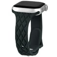thumbnail image 1 of CIRUTVAL Slim Engraved Silicone Strap Compatible with Apple Watch Band iWatch Bands 41mm 40mm 38mm 49mm 45mm 44mm 42mm for Women Men, Silicone Sport Bracelet iwatch Series 9 8 7 6 5 4 3 SE Ultra 2, 1 of 9