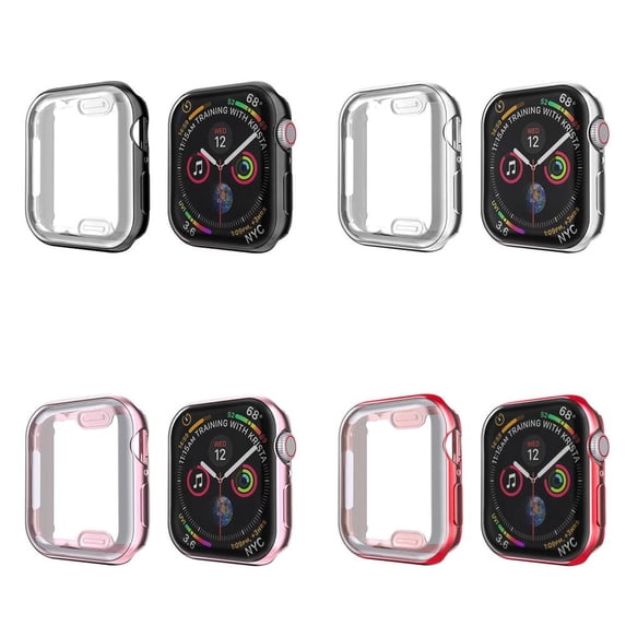 CIRUTVAL Soft Case Compatible with Apple watch Series 9 8 7 45mm 41mm/ 6 5 4 SE SE2 42mm 40mm / 3 2 1 40mm 38mm Case Cover Soft TPU Screen Protector Shell Protector Bumper for iWatch Sereies