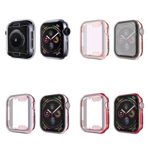 CIRUTVAL Soft Case Compatible with Apple watch Series 9 8 7 45mm 41mm/ 6 5 4 SE SE2 42mm 40mm / 3 2 1 40mm 38mm Case Cover Soft TPU Screen Protector Shell Protector Bumper for iWatch Sereies