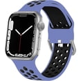 thumbnail image 1 of CIRUTVAL Sport Bands Compatible with Apple Watch Band iWatch Bands 49mm 45mm 44mm 42mm 41mm 40mm 38mm Women Men, Adjustable Soft Silicone Sport Band for iWatch Series 9 8 7 6 5 4 3 2 1 SE Ultra, 1 of 13