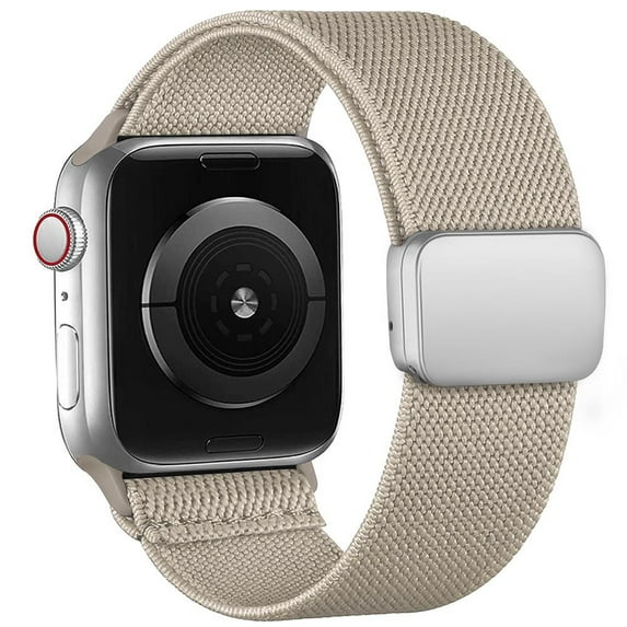 CIRUTVAL Stretchy Braided Loop Compatible with Apple Watch Band iWatch Bands 41mm 40mm 38mm 49mm 45mm 44mm 42mm Men Women, Elastic Nylon Magnetic Clasp for iWatch Ultra Series 9 8 7 SE 6 5 4 3 2 1