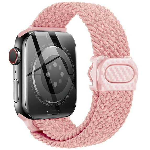 CIRUTVAL Stretchy Braided Solo Loop Wristbands Compatible with Apple Watch Bands 41mm 40mm 38mm 49mm 45mm 44mm 42mm Nylon Strap for iWatch Series 9 8 7 SE 6 5 4 3 2 1 Ultra