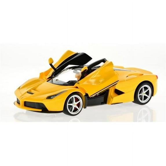 CIS 50100-Y RC 1-14 Ferrari LaFerrari Model Car, Yellow
