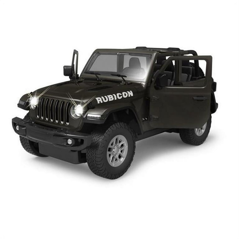Coche 4x4 crawler RC F1 Jeep Wrangler 1/14 CON BACA Y PANEL LED