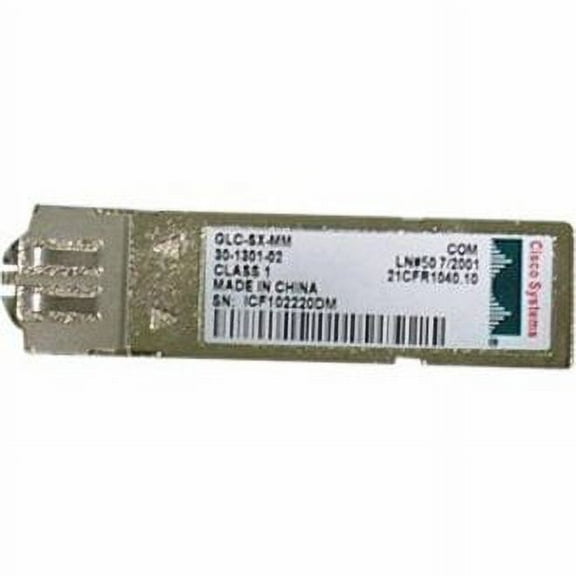 Pre-Owned CISCO-CERTIFIED GE SFP LC CONNECTOR SX TRANSCEIVER