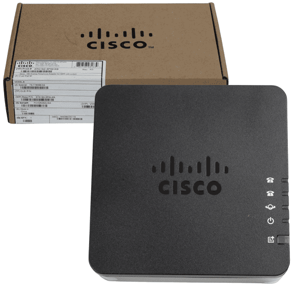 Cisco ATA192-3PW-K9 Multiplatform Analog Telephone Adapter ATA 192 , 2-Port VoIP Gateway