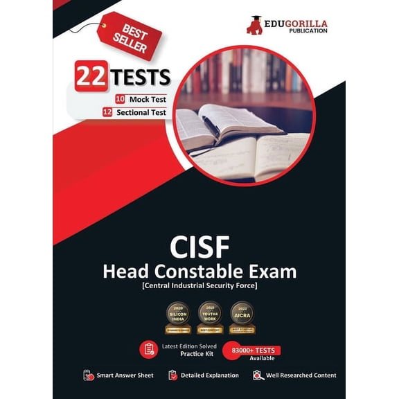 CISF Head Constable Recruitment Exam 2023 (English Edition) - 10 Mock Tests and 12 Sectional Tests (1300 Solved Question, (Paperback)