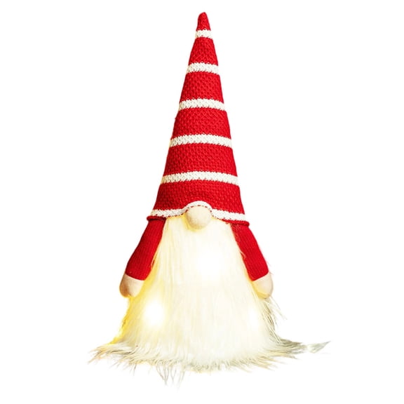 CISIL Christmas Luminous Faceless Old Man Doll Window Doll Knitted Hat With Light Goblin Christmas Ornaments