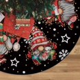thumbnail image 1 of CISIL - Flash Pass Dwarf Snowflake Christmas Tree Skirt,Merry Christmas Tree Skirt Collar, Soft Farmhouse Xmas Holiday Decoration Decorations Gifts Funny Home Decor Black - 90CM, 1 of 7