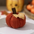 thumbnail image 1 of CISIL Halloween Knitted Pumpkin Decorations Mini Artistic Pumpkins for Home Decor DIY, Table, Fall, Thanksgiving Decor Saffron, 1 of 3