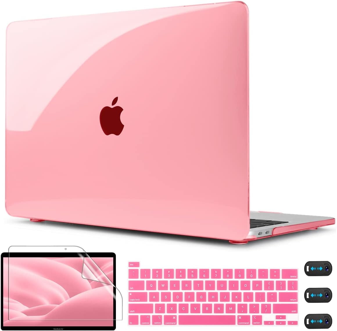 CISSOOK for MacBook Pro 13 Inch Case Pink Hard Shell Case with Keyboard Cover Screen Protector for MacBook Pro 13 Walmart
