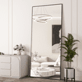thumbnail image 1 of CISTEROMAN 65"x24" Full Length Mirror Floor Mirror Black Wall Mirror Large Full Body Mirror Standing Mirror, 1 of 8