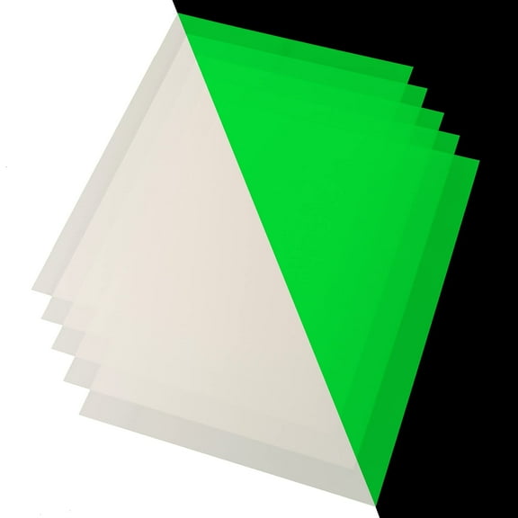 CISinks 15 Sheets A4 Glow In The Dark Rechargeable Photoluminescent Luminous Photo Printing Paper Screen Film, 10-12 Hour 170 Micron for Signs Room Wall Decals Crafts DIY Inkjet Printer 8.27" x 11.7"