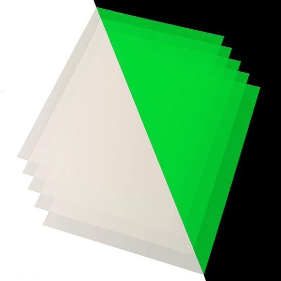 CISinks 25 Sheets A4 Glow In The Dark Rechargeable Photoluminescent Luminous Photo Printing Paper Screen Film, 10-12 Hour 170 Micron for Signs Room Wall Decals Crafts DIY Inkjet Printer 8.27" x 11.7"