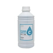 CISinks Premium DTF Ink Bottle Refill Set 1000ML- Direct to Film Heat Transfer Printing, Conversion Kit, Compatible w/DTF Film-Cyan