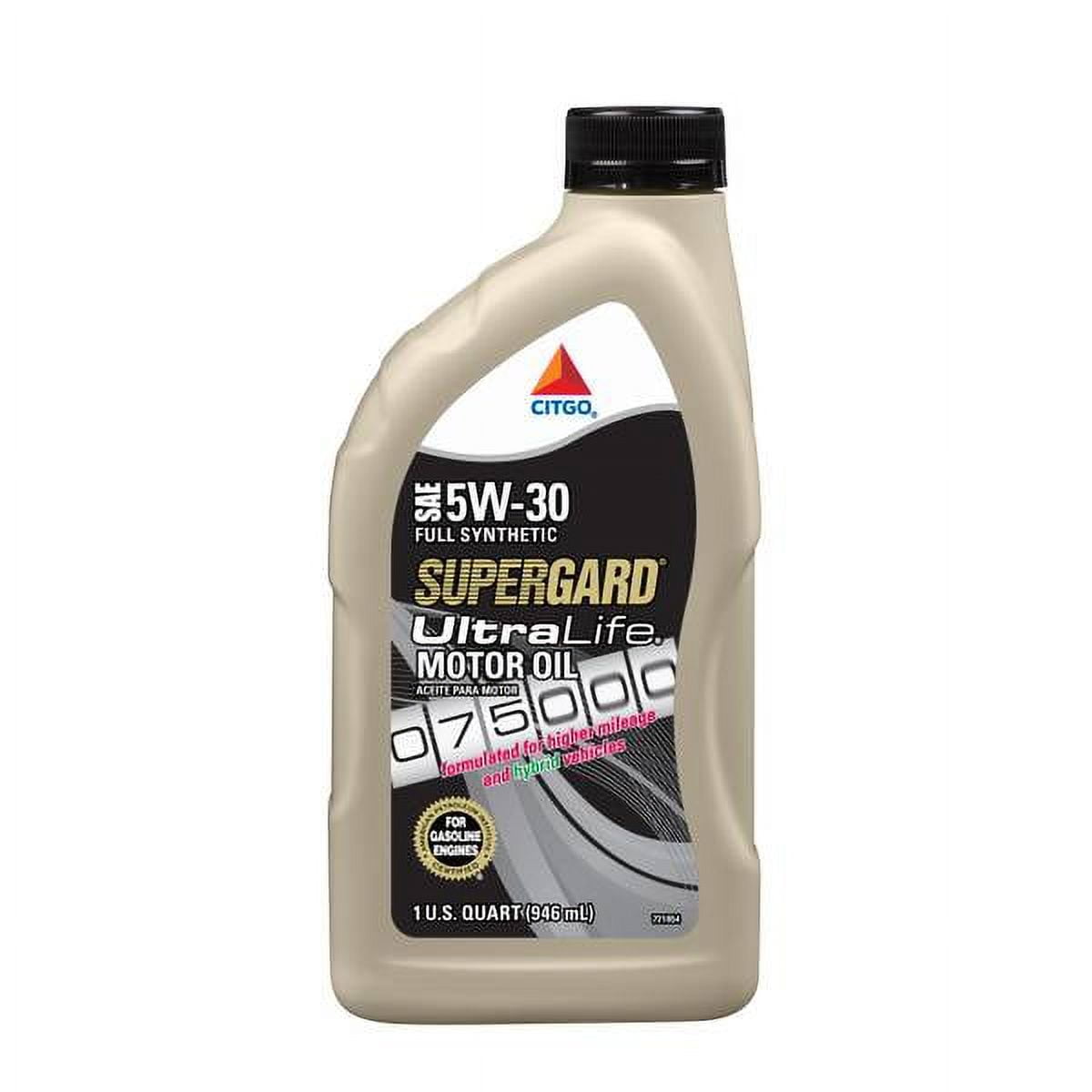 CITGO 1 qt Supergard Ultralife 5W30 High Mileage Full Synthetic Motor Oil