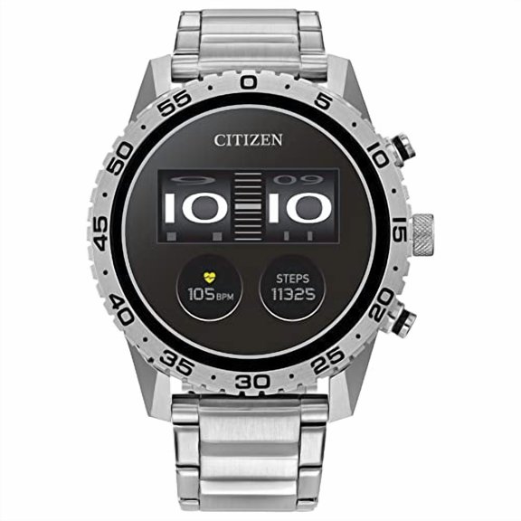 CITIZEN CZ SMART PQ2 44MM SPORT SMARTWATCH YOUQ APP W/IBM WATSON- SILVER