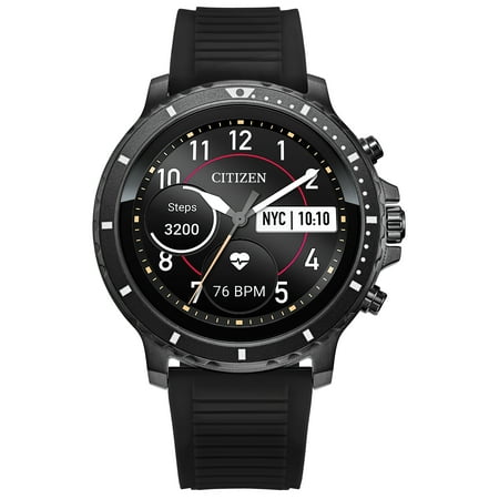 Citizen - CZ Smartwatch 46mm Stainless Steel Case - Black