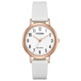 thumbnail image 1 of CITIZEN Women's EM0573-02A Chandler Eco-Drive White Dial White Leather Strap Watch, 1 of 1