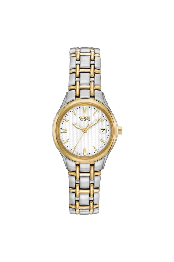 Women's EW1264-50A Gold Stainless-Steel Eco-Drive Sport Watch