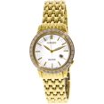 thumbnail image 1 of CITIZEN Women's Eco-Drive EW2282-52D Gold Stainless-Steel Japanese Quartz Fashion Watch, 1 of 2
