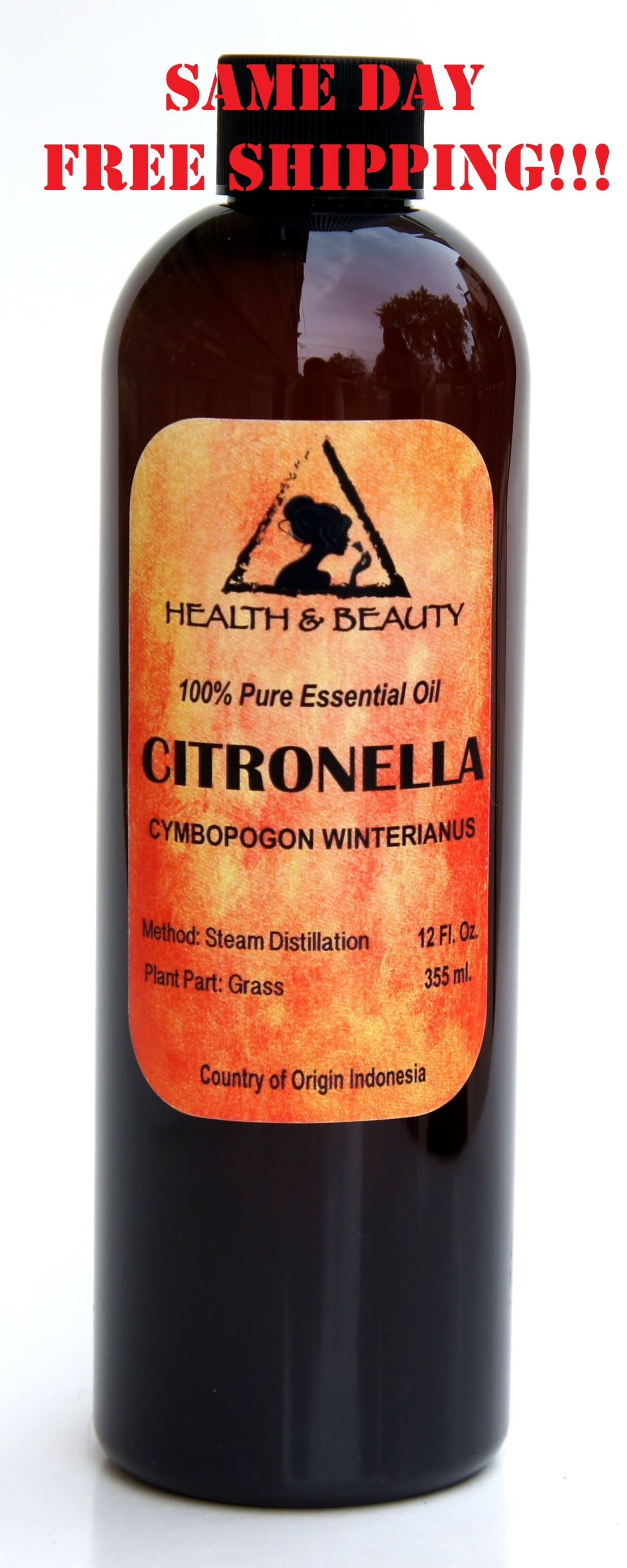 CITRONELLA ESSENTIAL OIL AROMATHERAPY 100% PURE NATURAL 12 OZ